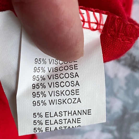 Red Top with Open Laced Back - Picture 8 of 8